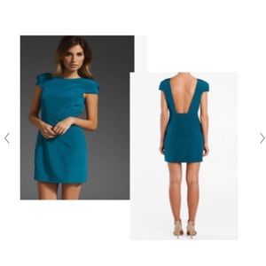 Teal Tibi mini dress